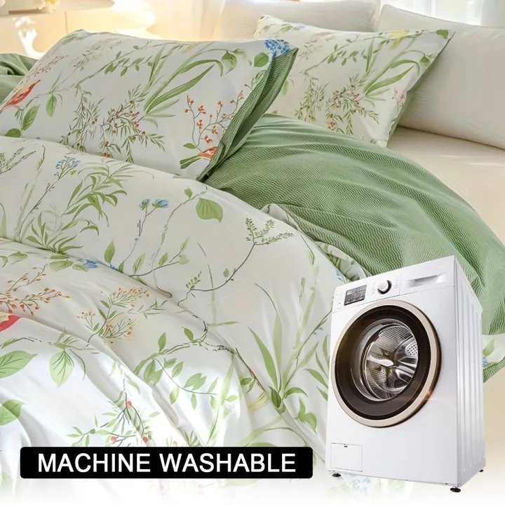 3pcs/set%20Leaf%20Floral%20Pattern%20Duvet%20Cover%20Set(1%20Duvet%20Cover%20&%202%20Pillowcase%EF%BC%89Soft%20And%20Skin-Friendly%20Duvet%20Cover%20Bedding%20Set%20For%20-%20Image%205