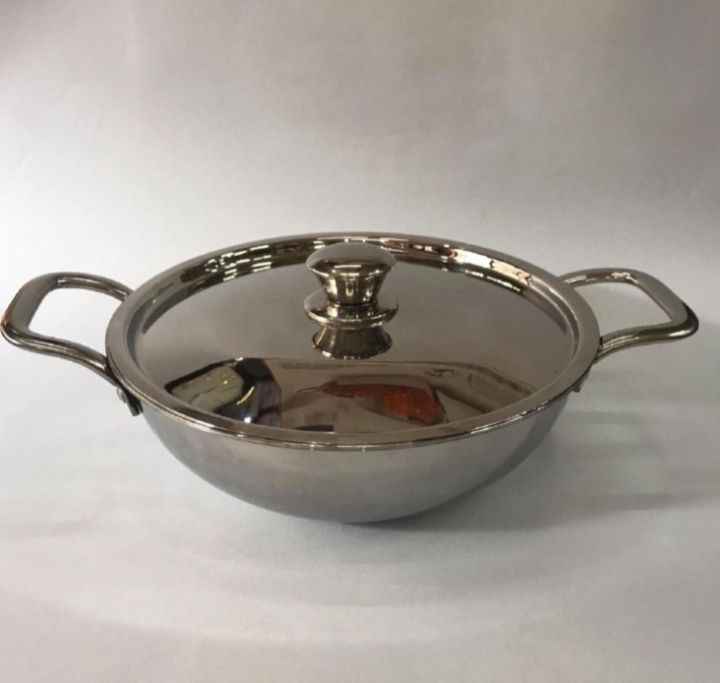Steel Triply Kadai 28 cm 4.5L Karahi