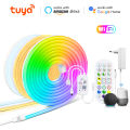 Tuya Smart LED Strip Flexible WiFi Light 12V 1M 2M 3M 5M RGB/Warm/White TV BackLight Neon Sign Tape Room Bedroom Kitchen Decor lightify. 