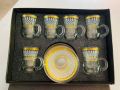 new luxury Turkish tea set 6 saucers 6 cups  75ml. 
