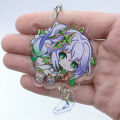 GENSHIN IMPACT Alhaitham Tighnari Nahida Cosplay Accessories Anime Game Badge Keychain Pendant Cartoon Costume Prop. 