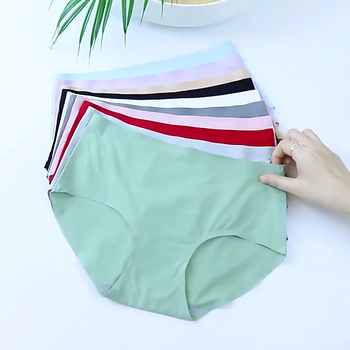 High Premium Ice Silk Panties Ultra-Light Soft Women's Underwear Breathable Briefs Ladies' Comfortable Pants