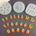 High Temperature Resistant Silicone Molds Mini Carrot Shape Cakes Molds Chocolate Candy Easter Cakes Baking Outdoor Tableware.