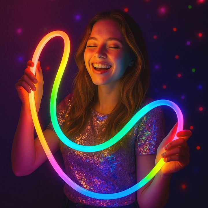 Neon LED Smart Light Colors Changing Remote Control App Control Gaming ...