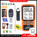 ZIBOO Solar MPPT Meter Photovoltaic Multimeter,PV Module FT-1000W MAX Power Tester,Open Circuit Voltage Short Circuit Current. 
