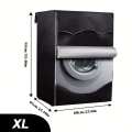1pc Silver Washing Machine Cover, Waterproof And Dustproof Cover For Washing And Drying Machine,Bag,Organizer,Storage. 