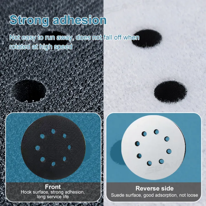 SEAMETAL%202pcs%20Interface%20Pad%205%20Inch%208%20Holes%20Hook%20and%20Loop%20Soft%20Sponge%20Cushion%20Buffer%20Pads%20for%20Sanding%20Disc%20125mm%20Sander%20Pads%20-%20Image%206