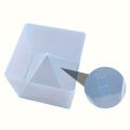 Extra Large Transparent Pyramid Silicone Candle Mold, 1 Pyramid Silicone Mold + 1 Plastic Frame, Flash Resin Mold for Pyramid Cube Candle Mold, Epoxy Resin High Quality Silicone Mold, Perfect for Home, Wedding and Party Decoration!. 