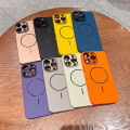 Shockproof Magnetic For Magsafe Frosted Case For iPhone 16 15 14 13 12 11 Pro Max Plus Hard Bumper Glass Lens Protection Cover. 