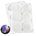 6 Holes Round Oval Silicone Soap Molds DIY Flat Bottom Ball Cylinder Handmade Soap Molds Circle Aromatherapy Soap Silicone Mold. 