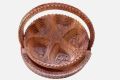 Premium Wooden Dry Fruit Basket with 5 Sections - Elegant Wooden Dry Fruit Set for Gifts & Home Décor. 