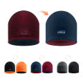 WRELS Knitted Hat Double-Sided Pullover Hat Warm Thickened Winter Hats Windproof Sun-Proof Beanie Hat Elastic Cycling Ski Cap.