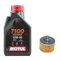 Motul 10W40 Fully Synthetic Engine Oil with Oil filter for Yamaha Fz v1/V2/V3. 