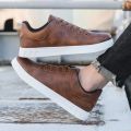 Casual Shoes Loafers British Leather Sneakers Flats Shoes Classic Men Leather Shoes Spring Summer New Trendy Designer Loafers.