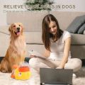 2-in-1 Interactive Dog Toy Pet Automatic Food Treat Dispenser Cartoon Duck Design Slow Food Pet Snack Feeder for Dog Training. 
