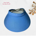 Women Summer Hat Multicolor Beach Hat Sun Visor Wide-brimmed Hat Adjustable UV Protection. 
