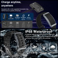 2026New No Screen Smart Watch Men Woman Sports Outdoors Fitness Heart Rate Monitor IP68 Waterproof Call Reminder Smart Wristband.