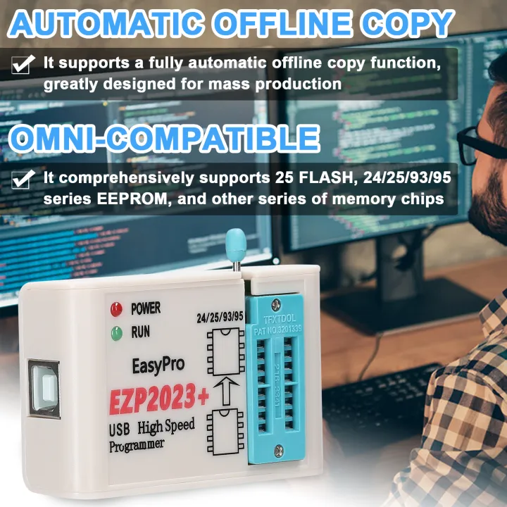 EZP2023+%20High-Speed%20USB%20SPI%20Programmer%20Support%2024/25/93/95%20EEPROM%2025%20Flash%20Bios%20Chip%20Support%20PC%20Programmer%20Firmware%20Upgrade%20-%20Image%203
