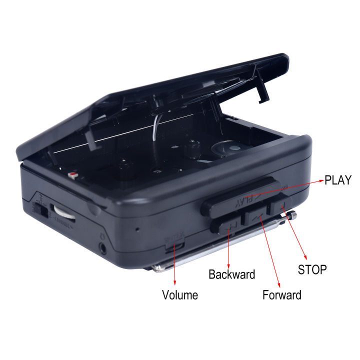 Tape%20Cassette%20Player%20Walkman%20Cassette%20Player%20Portable%20Speaker%20Multiple%20Power%20Supply%20Methods%20AM/FM%20Radio%20Function%20Music%20Player%20-%20Image%204