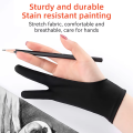 Anti-touch Two-Finger Hand Painting Gloves For iPad Xiaomi Samsung Palm Rejection Artist Glove Touchscreen Stylus Pen Supplies. 