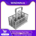 Multifunctional Dishwasher Basket Knife and Fork Storage Basket Foldable Cutlery Holder Dishwasher Basket Replacement Part. 