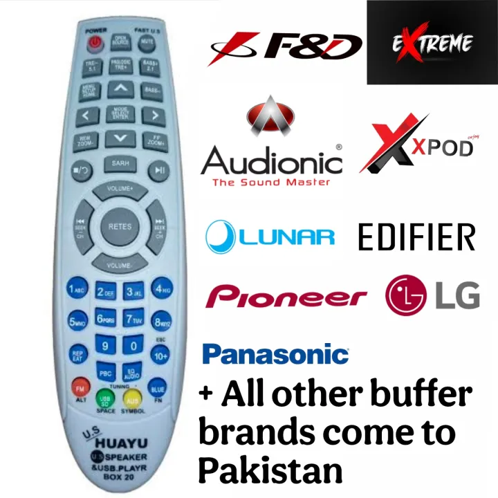 Universal Remote Control for All Woofer & Speaker Audonic Remote + All ...
