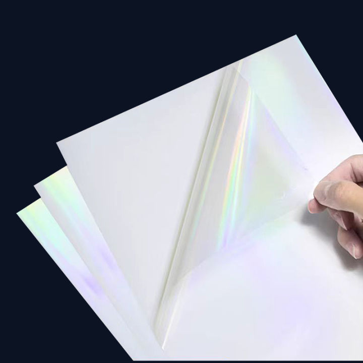 A4%20Holographic%20Vinyl%20Sticker%20Paper%20Transparent%20%20Laser%20%20PET%20Adhesive%20Paper%20For%20Inkjet%20Printer%20Waterproof%20Anti-tear%20DIY%20-%20Image%202