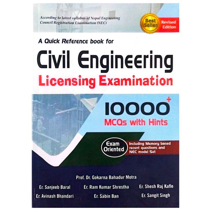 A Quick Reference book for Civil Engineering Licensing Examination | Revised Edition 2082 | 10000 Plus Mcqs with Hints | Heritage Publication