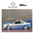Nissan Skyline R34 Fast and Furious 1/24 Scale Diecast Model Car. 