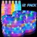LED Stretch Tubes | Glow in Dark Pop Tubes | Sensory Stress Relief Fidget Toy for Kids & Adults Bright LED Lights – Glow in the dark with colorful LED lights for extra fun.. 