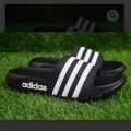 Stylish Black & White Slide Sandals – Casual Comfortable Slippers for Men. 