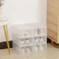 Folder Plastic Shoes Case Thickened Transparent Drawer Case Plastic Shoe Boxes Stackable Box Shoe Organizer Storage Shoe box. 