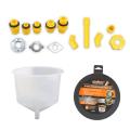 15 pcs/set car accessories plastic rich fit universal vehicle oil pouring tools water cooled refill kit. 