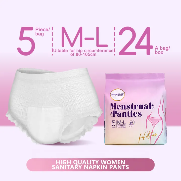 5pcs%20High%20Quality%20Women's%20Sanitary%20Pants%20Disposable%20Menstrual%20Panties%20Disposable%20Underwear%20All%20Day%20Or%20Night%20Sleeping%20Protect%20-%20Image%202