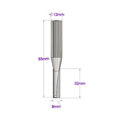 8×32mm straight bit/ Jomin bit hand router wood working cutting tools ...