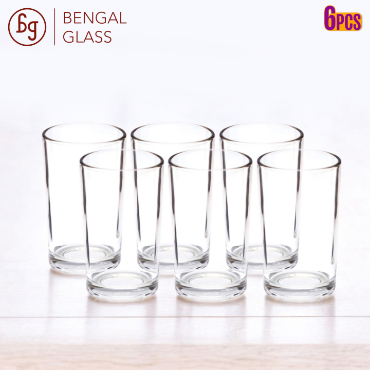 Bengal Glass | CLASSIC 6 Piece Glassware Set – Crystal Clear | 235 ml ...