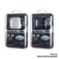 REMAX TWS-10I TRUE WIRELESS 5.3 STEREO MUSIC EARBUDS BLACK/WHITE TOP QUALITY NEW.