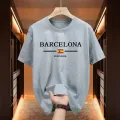 Unisex Barcelona Cotton Printed T-shirt ( Men & Women ). 