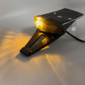 Universal 12V Motorcycle LED Tail Light Rear Fender Stop Brake Lights License Plate Light Bracket Holder for Dirt Bike Motorbike. 
