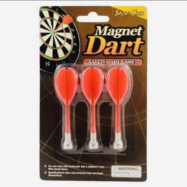 Set 3 Pcs Pack Of Magnetic Dart Flights/Arrows For Standard Board Game /High Quality