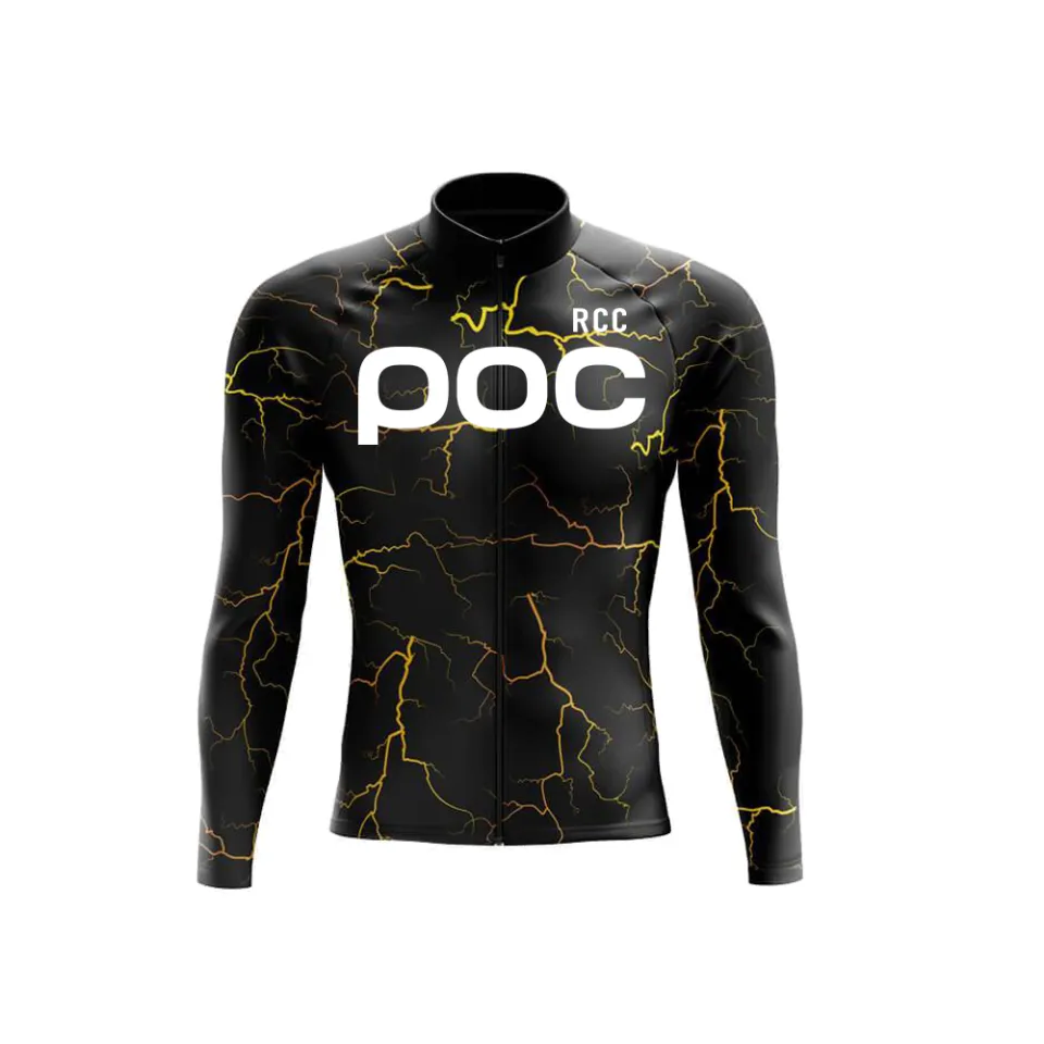2024 POC Summer Thin Long Sleeves Cycling Jersey Suit Breathable