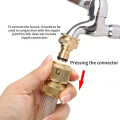 2/6Pcs Brass Garden Hose Quick Connector Set Fit 1/2" 3/4" Male Thread Faucet Sprinkler Nozzle for Yard Lawn Plant Watering. 