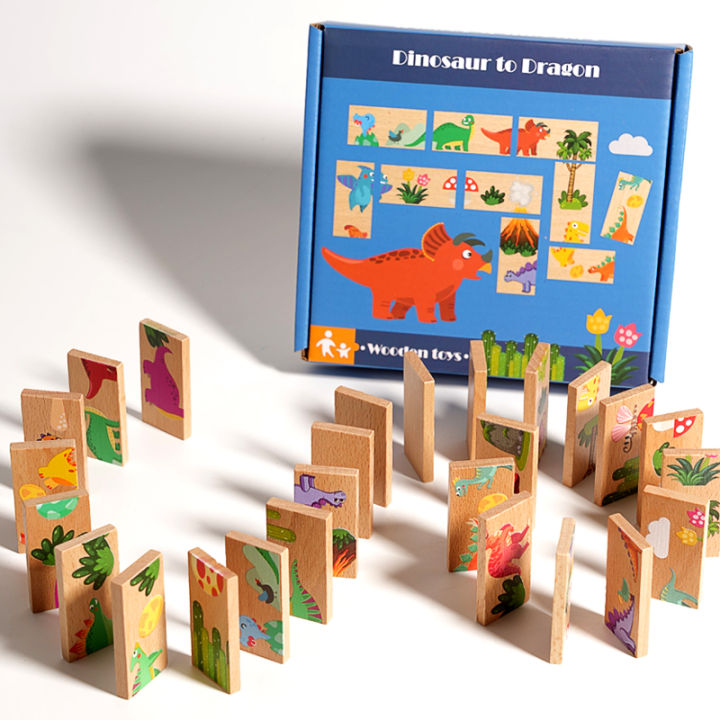Wooden%20Dinosaur%20Domino%20Matching%20Memory%20Chess%20Multifunctional%20Puzzle%20Desktop%20Game%20Educational%20Toy%20For%20Parent-Child%20Interaction%20-%20Image%203