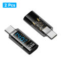 USB C Adapter 140W with LED Display 40Gbps USB C Extension Adapter Type C Power Meter Tester USB C Extender USB4 Thunderbolt. 