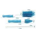 3Pcs Silicone Bottle Cleaning Brush 360 Degree Cup Brush Glass Cleaner Baby Pacifier Straw Scrubber Kitchen Cleaning Tool Set. 