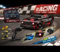 1:18 Scale RC Racing Car 2.4GHz 4WD High Speed 36KM/H Remote Control Drift Car with 7.4V 1200mAh Li-ion Battery – Black & Red. 