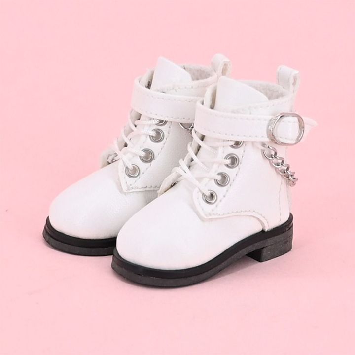 5CM%20Fashion%2015cm%20Cotton%20Doll%20Leather%20Shoes%20Suitable%20for%201/6%20BJD%20Dolls%20Casual%20Wearing%20Boots%20with%20Chain%20Decoration%20-%20Image%203