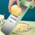5 in 1 Grater and Slicer with Stainless Steel Blade, Multi-functional Vegetable Fruit Slicer for Kitchen. 