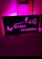 Customized name wall frame neon led Lights personalized name light decoration frame. 