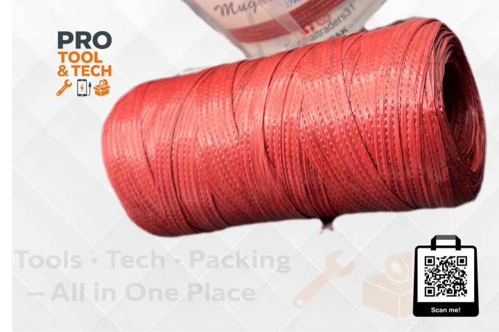 Rope Roll Rassi - Poly Dori Red Sutli For pacing - Plastic Packaging ...